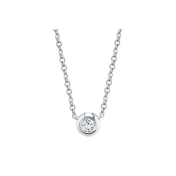 Diamond Bezel Necklace Baxter's Fine Jewelry Warwick, RI
