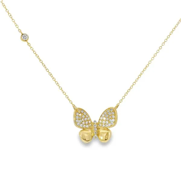 Pave Butterfly Necklace