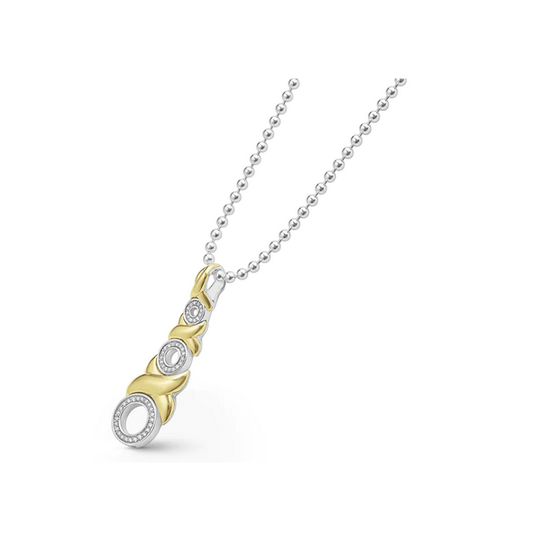 18K Gold XO Diamond Necklace Image 2 Baxter's Fine Jewelry Warwick, RI