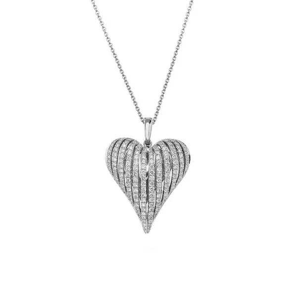Angel Heart Large Diamond Pendant