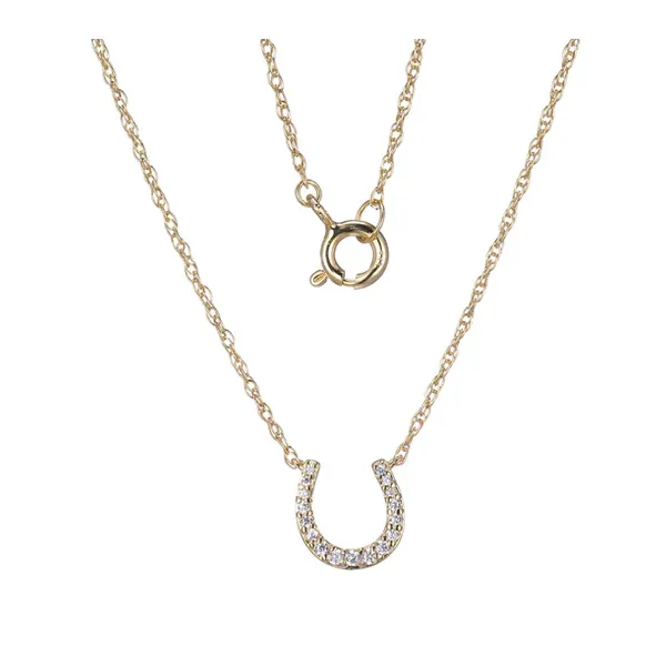 Diamond Horseshoe Pendant Baxter's Fine Jewelry Warwick, RI