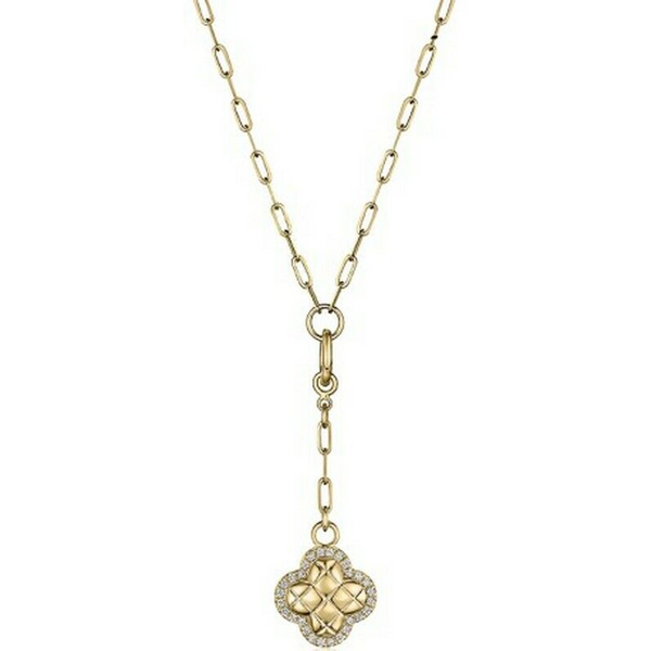 Diamond Quilted Clover Pendant Baxter's Fine Jewelry Warwick, RI