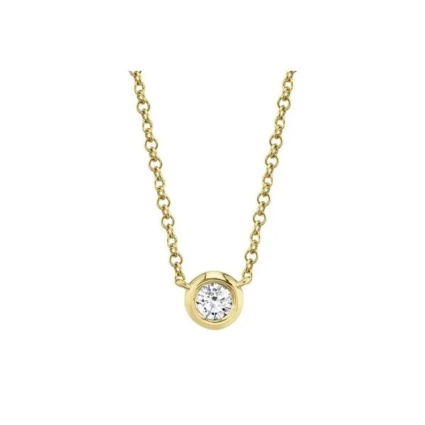 Diamond Bezel Necklace Baxter's Fine Jewelry Warwick, RI