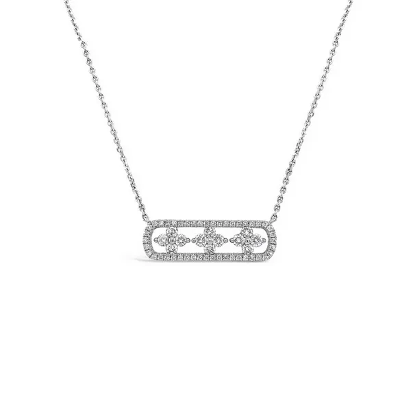 Diamond Air Flower Bar Pendant Baxter's Fine Jewelry Warwick, RI