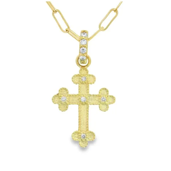 Satin Gold Cross Baxter's Fine Jewelry Warwick, RI