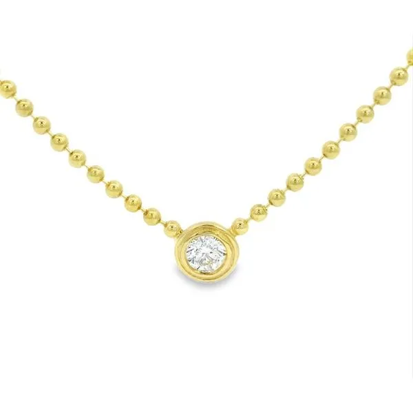 Double Bezel Soliatire Pendant Baxter's Fine Jewelry Warwick, RI