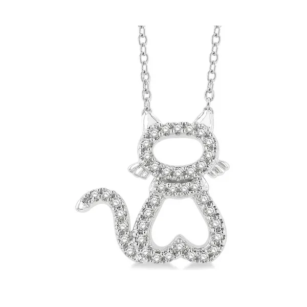 Diamond Cat Pendant Baxter's Fine Jewelry Warwick, RI
