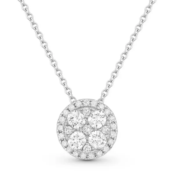 Diamond Cluster Circle Pendant Baxter's Fine Jewelry Warwick, RI