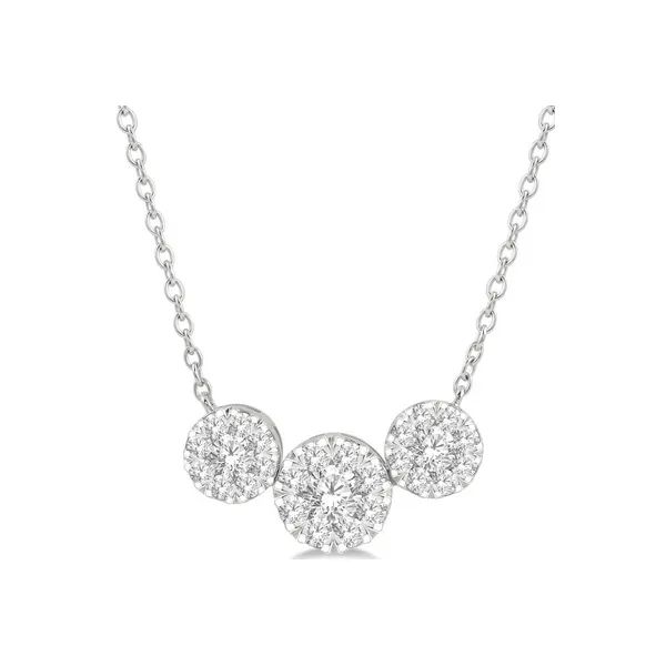 Diamond Three Stone Cluster Pendant Baxter's Fine Jewelry Warwick, RI