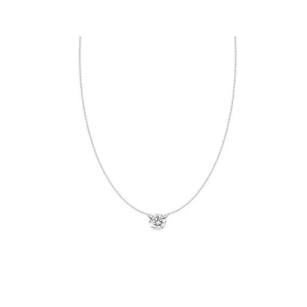 Diamond Two Prong Solitaire Pendant Baxter's Fine Jewelry Warwick, RI