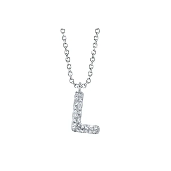Diamond Pave Initial L Pendant Baxter's Fine Jewelry Warwick, RI