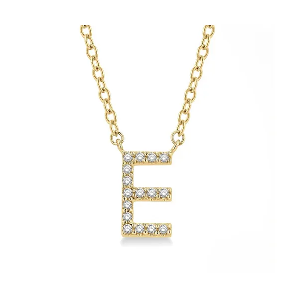 Block 'E' Initial Diamond Pendant Baxter's Fine Jewelry Warwick, RI