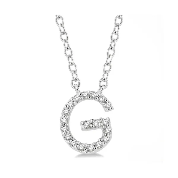 Block 'G' Initial Diamond Pendant Baxter's Fine Jewelry Warwick, RI
