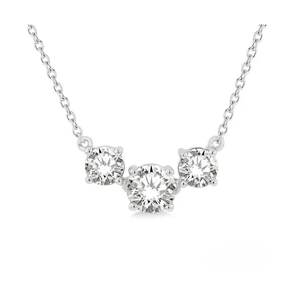 Round Shape Past Present & Future Diamond Necklace Baxter's Fine Jewelry Warwick, RI