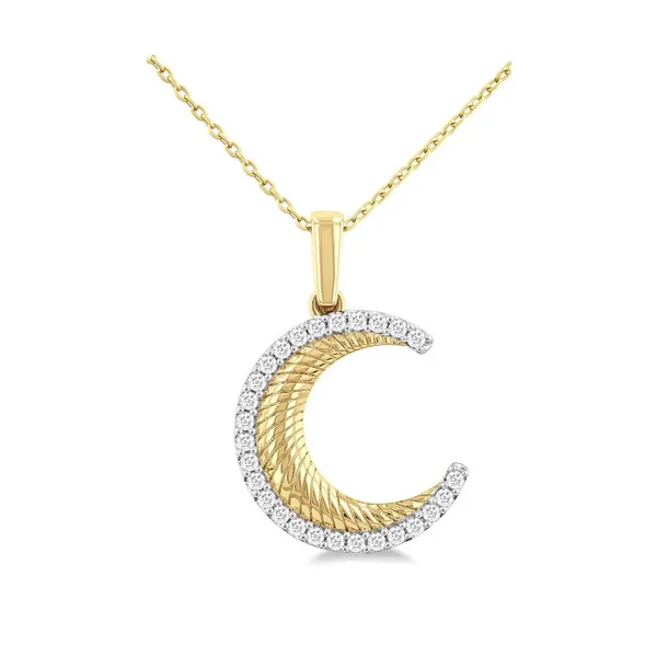 Crescent Moon Diamond Pendant Baxter's Fine Jewelry Warwick, RI