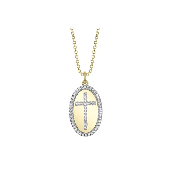 Oval Cross Necklace Baxter's Fine Jewelry Warwick, RI