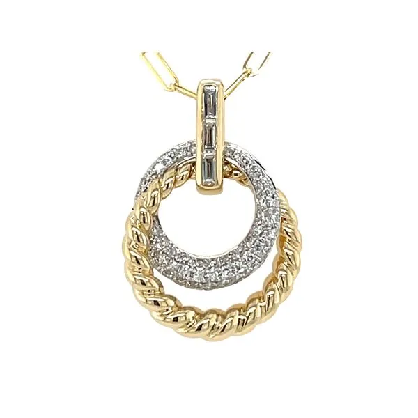 Diamond Double Circle Pendant Baxter's Fine Jewelry Warwick, RI