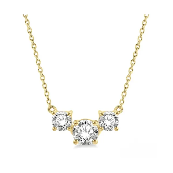 Round Shape Past Present & Future Diamond Necklace Baxter's Fine Jewelry Warwick, RI
