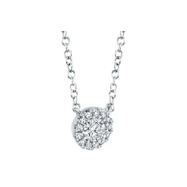 Diamond Halo Necklace thumb image 3