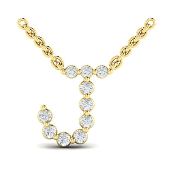 Diamond Alphabet Pendant Necklace, J Baxter's Fine Jewelry Warwick, RI