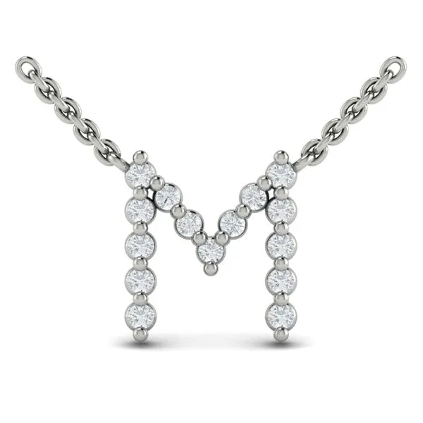 Diamond Alphabet Pendant Necklace, M Baxter's Fine Jewelry Warwick, RI