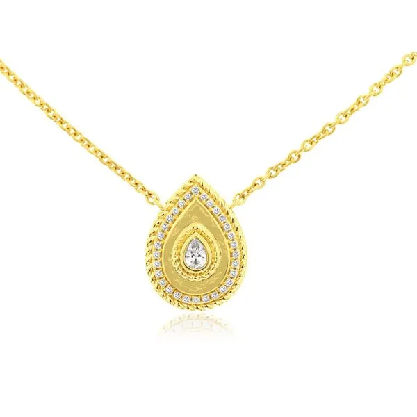 Diamond Fashion Pear Pendant Baxter's Fine Jewelry Warwick, RI
