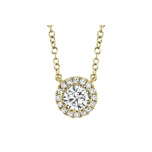 Round Diamond Halo Pendant Baxter's Fine Jewelry Warwick, RI