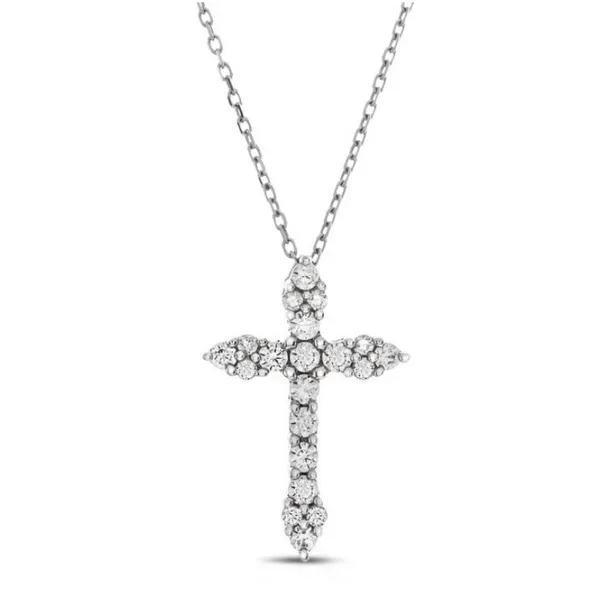 Fluted Diamond Cross Pendant Baxter's Fine Jewelry Warwick, RI