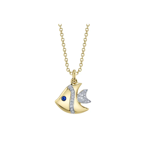 Diamond Fish Pendant Baxter's Fine Jewelry Warwick, RI