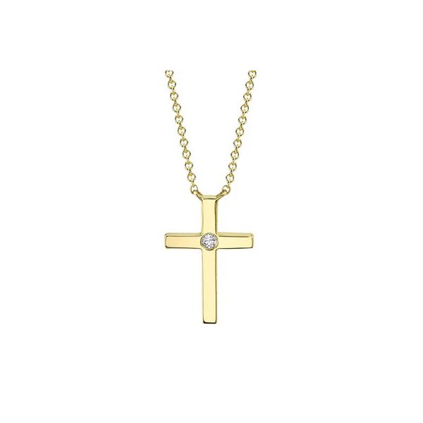 Diamond Cross Necklace Baxter's Fine Jewelry Warwick, RI
