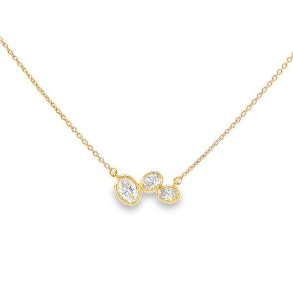 Three Stone Oval Pendant Baxter's Fine Jewelry Warwick, RI