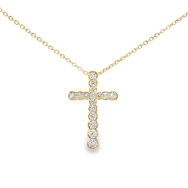 Half Bezel Diamond Cross Baxter's Fine Jewelry Warwick, RI