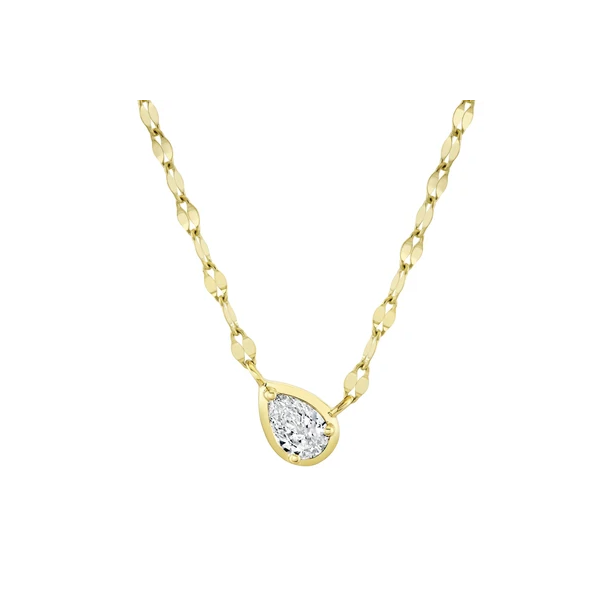 Pear Diamond Sparkle Chain Necklace Baxter's Fine Jewelry Warwick, RI