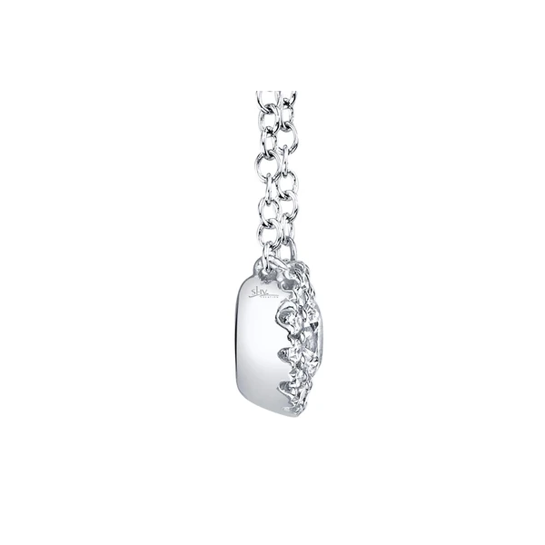 Diamond Halo Pendant Image 2 Baxter's Fine Jewelry Warwick, RI