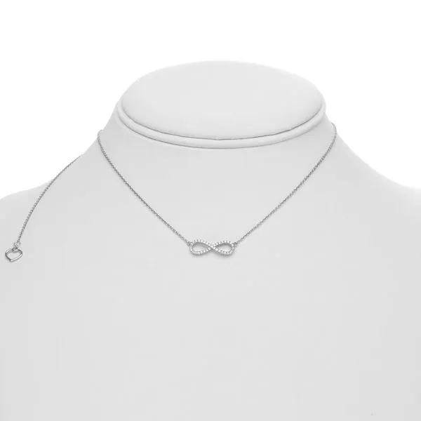 Infinity Necklace Image 2 Baxter's Fine Jewelry Warwick, RI