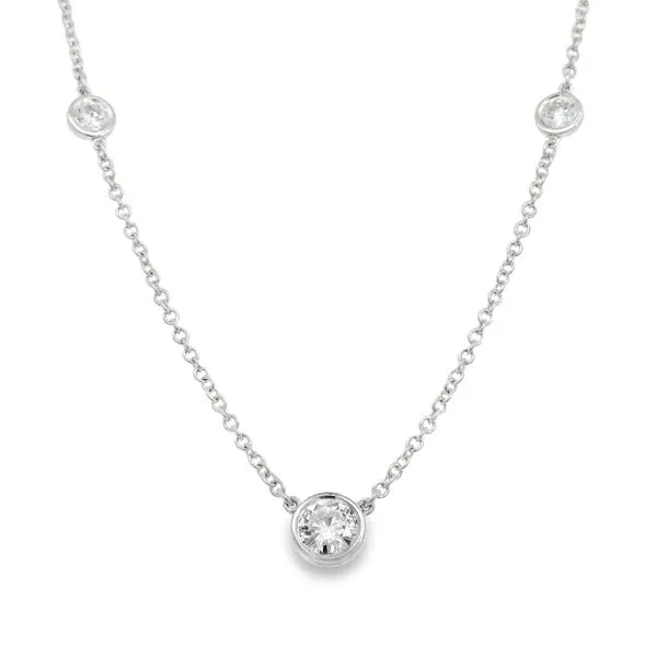 Three Stone Diamond Necklace Baxter's Fine Jewelry Warwick, RI