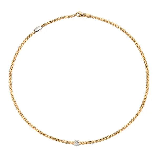 18k Two Tone Eka Necklace Baxter's Fine Jewelry Warwick, RI