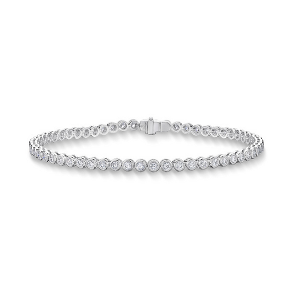 Milgrain Diamond Line Bracelet Baxter's Fine Jewelry Warwick, RI