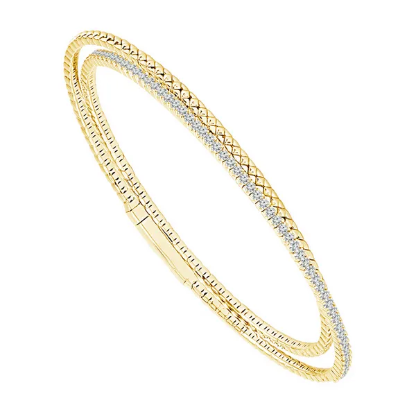 Flexi Double Wrap Diamond Bangle Baxter's Fine Jewelry Warwick, RI