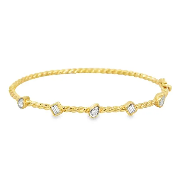 Diamond Braided Bangle Baxter's Fine Jewelry Warwick, RI