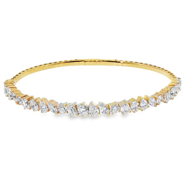 Mixed Cut Flexi Bangle Image 2 Baxter's Fine Jewelry Warwick, RI