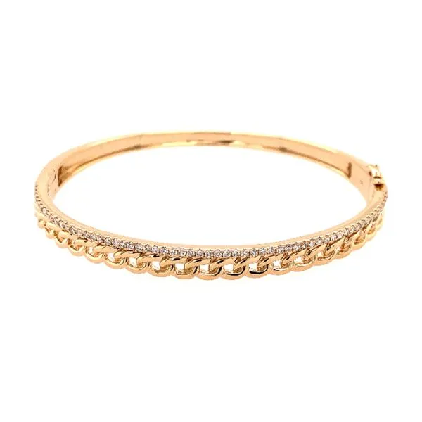 Diamond Chain Link Bangle Bracelet Baxter's Fine Jewelry Warwick, RI