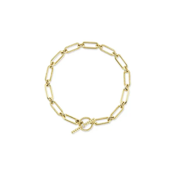 Gold Paperclip Bracelet Baxter's Fine Jewelry Warwick, RI