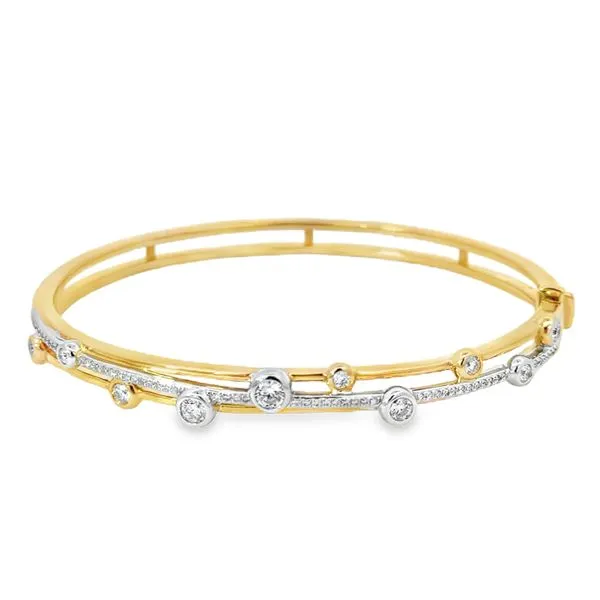 Bezel Station Bangle Baxter's Fine Jewelry Warwick, RI