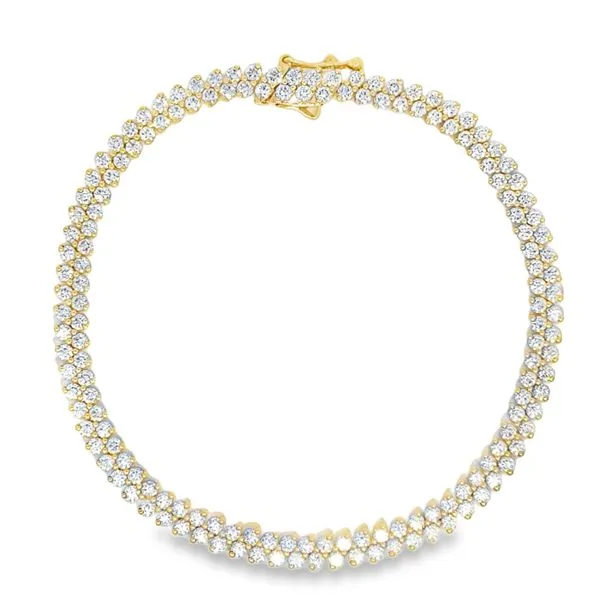 Diamond Double Row Tennis Bracelet Image 2 Baxter's Fine Jewelry Warwick, RI