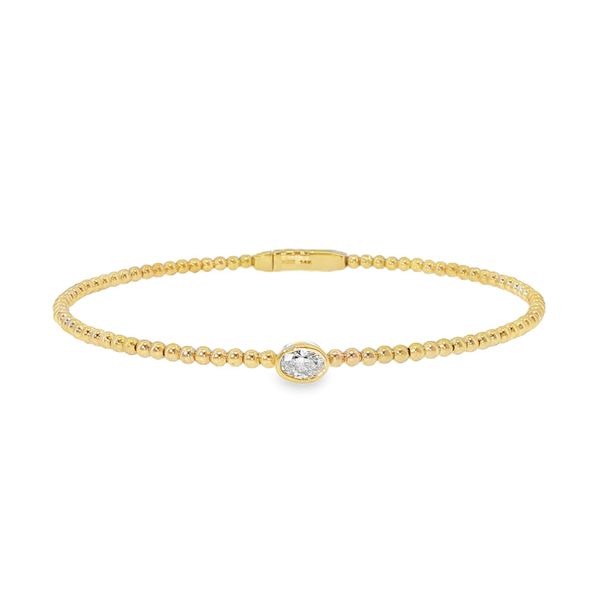 Oval Bezel Flexi Bangle Baxter's Fine Jewelry Warwick, RI