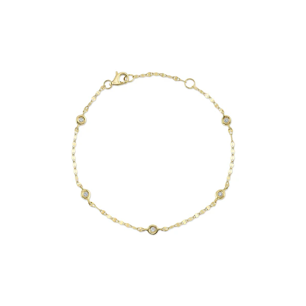 Gold Diamond by the Yard Bracelet Baxter's Fine Jewelry Warwick, RI