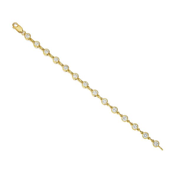 Diamond Bezel Bracelet Image 2 Baxter's Fine Jewelry Warwick, RI