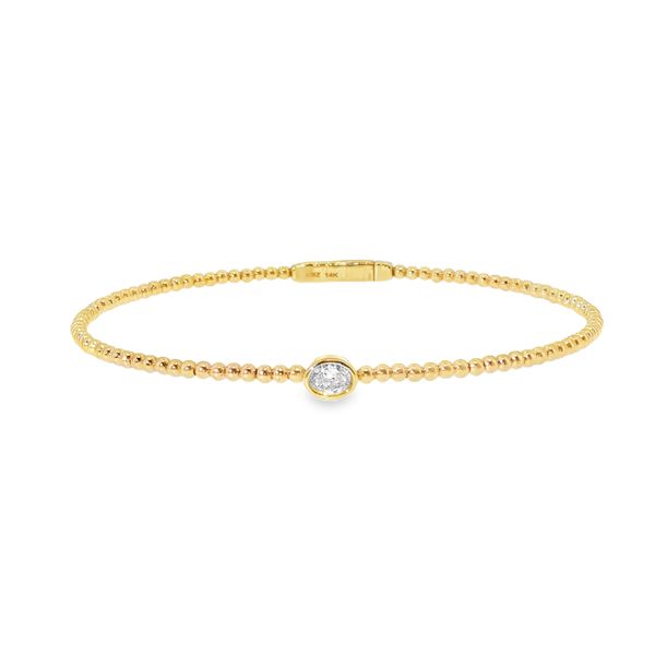 Oval Diamond Bezel Flexi Bracelet Baxter's Fine Jewelry Warwick, RI