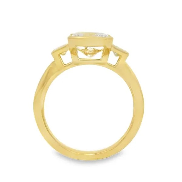 Three Stone Radiant Diamond Ring Image 4 Baxter's Fine Jewelry Warwick, RI